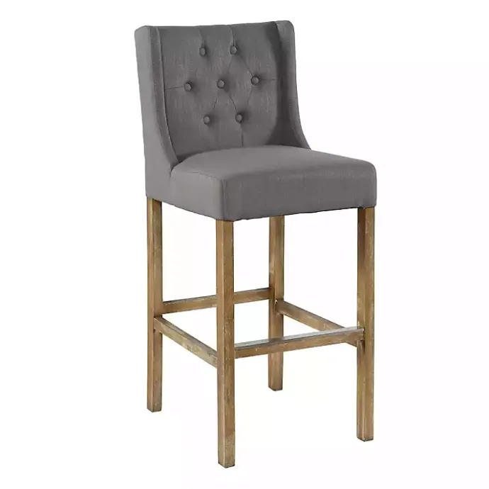 Best Kirklands Home Button Tufted Kia Barstool Gray