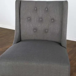 Clearance Kirklands Home Button Tufted Kia Counter Stool Gray