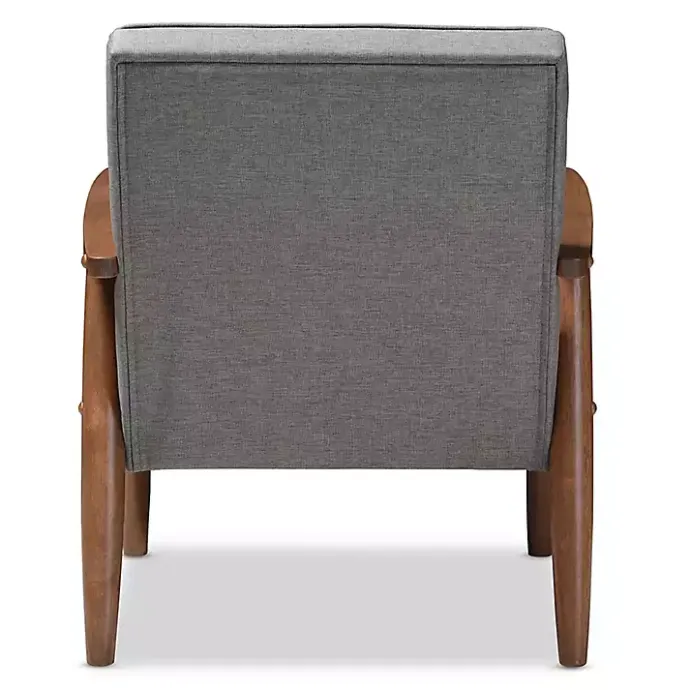 Online Kirklands Home Button-Tufted Sawyer Accent Chair Gray