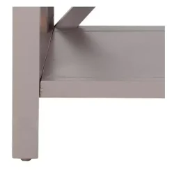 Kirklands Home Candice Cross Back Accent Table Gray