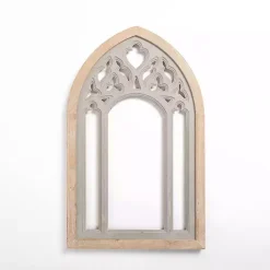 Hot Kirklands Home Carved Wood Arch Wall Plaque Gray