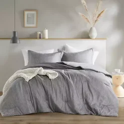 Clearance Kirklands Home Chambray 2-pc. Twin/Twin XL Comforter Set Gray