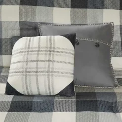 Kirklands Home Gray Check California King 7-pc. Comforter Set