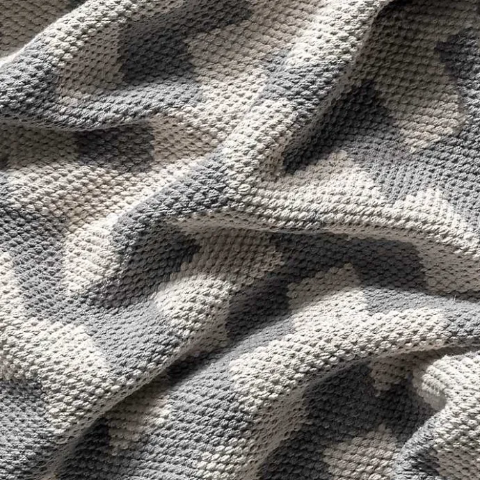 Discount Kirklands Home Gray Chevron Cotton Tassel Area Rug, 8x10