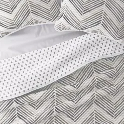 Sale Kirklands Home Gray Chevron Reversible 2-pc. Twin Quilt Set