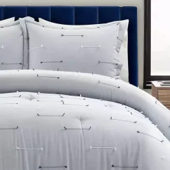 Clearance Kirklands Home Clip Jacquard 3-pc. Full/Queen Comforter Set Gray