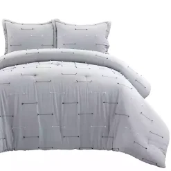 Discount Kirklands Home Clip Jacquard 3-pc. King Comforter Set Gray