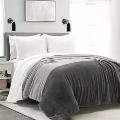 Outlet Kirklands Home Color Block 3-pc. King Comforter Set Gray