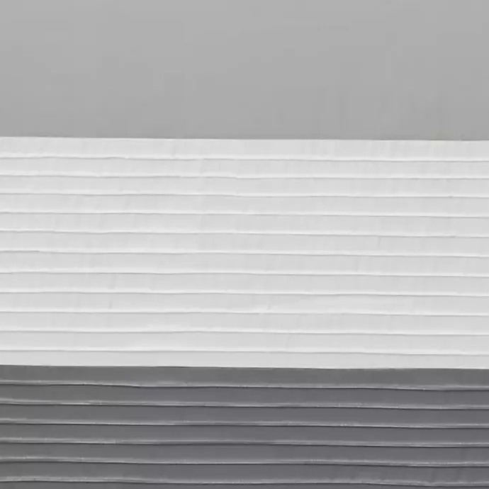 Clearance Kirklands Home Gray Color Block Striped Curtain Panel, 84 in.