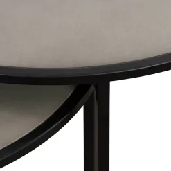 New Kirklands Home Concrete Nesting Accent Tables, Set of 2 Gray