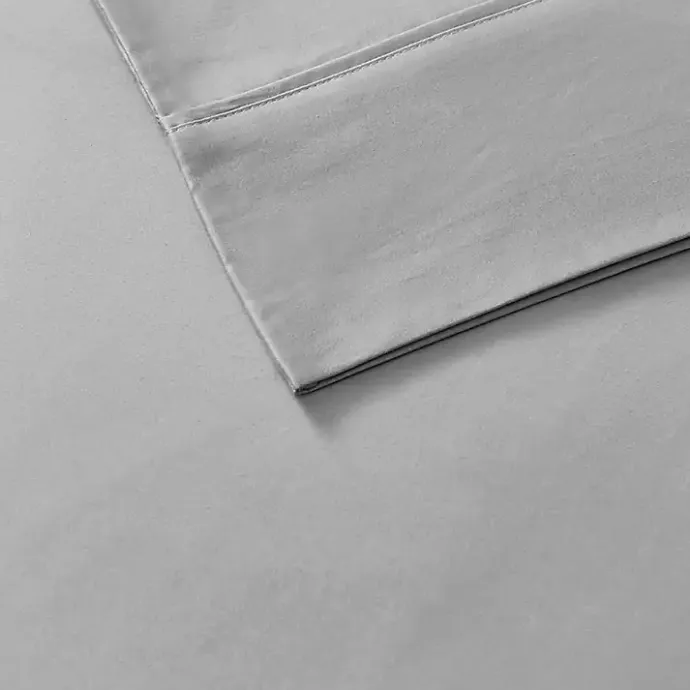 New Kirklands Home Cotton Blend Sateen 6-pc. Queen Sheet Set Gray