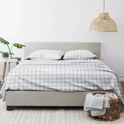 Best Kirklands Home Gray Country Plaid 3-pc. Twin Sheet Set