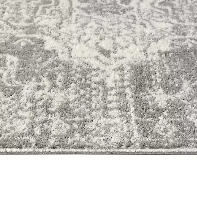 Kirklands Home Distressed Medallion Area Rug, 5x7 Gray