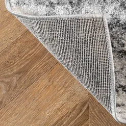 Hot Kirklands Home Gray Distressed Power Loomed Area Rug, 8x12