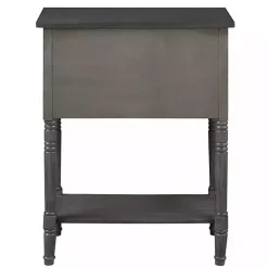 Discount Kirklands Home 3-Drawer Turned Legs Accent Table Gray