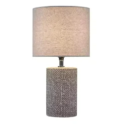 Outlet Kirklands Home Embossed Ceramic Bayard Table Lamp Gray