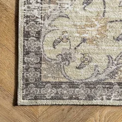 Online Kirklands Home Gray Faded Medallion Washable Area Rug, 5x8
