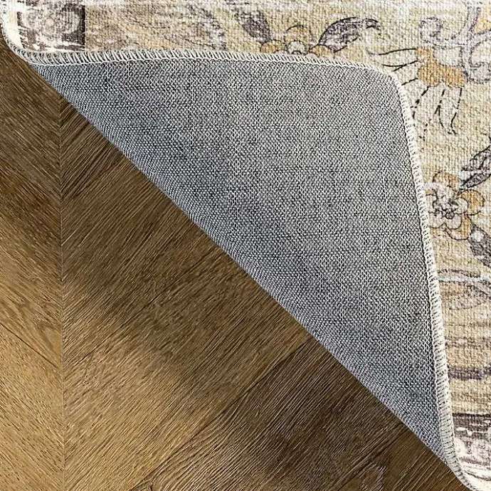 Online Kirklands Home Gray Faded Medallion Washable Area Rug, 5x8