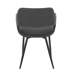 Sale Kirklands Home Faux Leather Marge Dining Chairs, Set of 2 Gray
