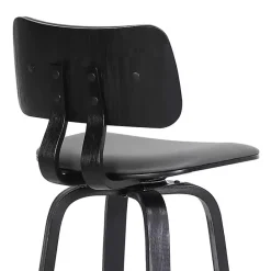 Outlet Kirklands Home Faux Leather Pico Swivel Counter Stool Gray