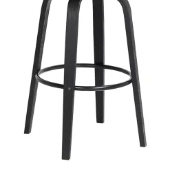 Outlet Kirklands Home Faux Leather Pico Swivel Counter Stool Gray