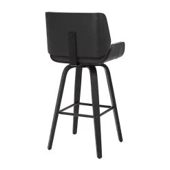 Hot Kirklands Home Faux Leather Tyler Swivel Bar Stool Gray