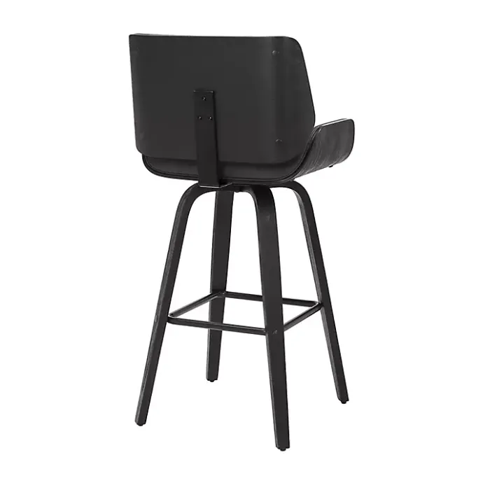 Hot Kirklands Home Faux Leather Tyler Swivel Bar Stool Gray