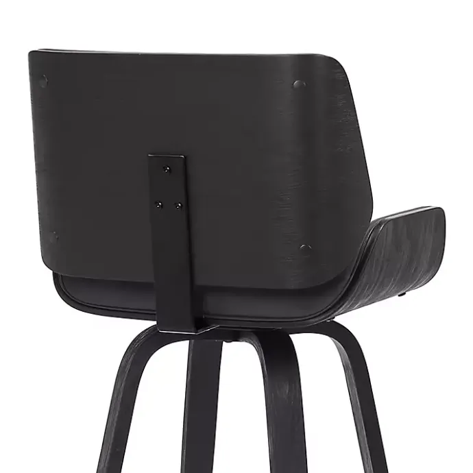 Hot Kirklands Home Faux Leather Tyler Swivel Bar Stool Gray