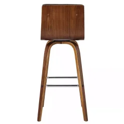 Sale Kirklands Home Faux Leather Vienna Swivel Counter Stool Gray