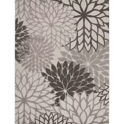 Outlet Kirklands Home Floral Burst Outdoor Area Rug, 7x10 Gray