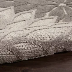Outlet Kirklands Home Floral Burst Outdoor Area Rug, 7x10 Gray