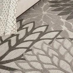 Outlet Kirklands Home Floral Burst Outdoor Area Rug, 7x10 Gray