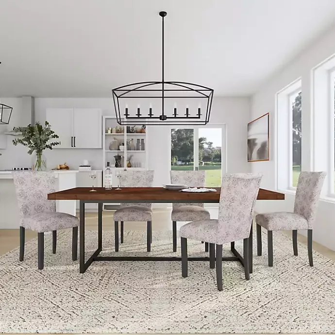 Online Kirklands Home Floral Parsons Dining Chairs, Set of 2 Gray