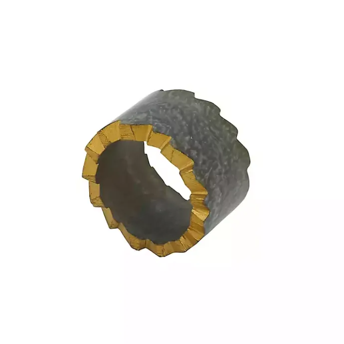 Sale Kirklands Home Geode Artistry Napkin Rings, Set of 4 Gray