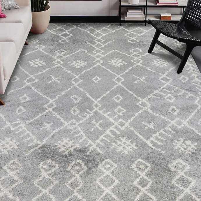 Clearance Kirklands Home Geometric Area Rug, 5x8 Gray