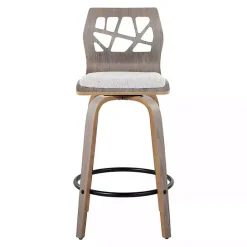 Discount Kirklands Home Golia Swivel Counter Stools, Set of 2 Gray
