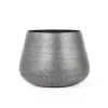 New Kirklands Home Gray Hammered Metal Retta Planter