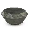 Hot Kirklands Home Gray Hand-Stamped Iron Octagonal Coffee Table