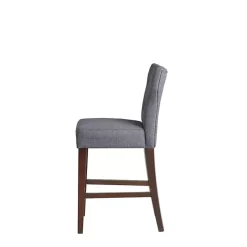 Online Kirklands Home Harrison Tufted Counter Stool Gray