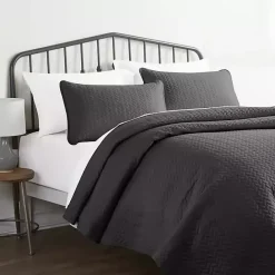 Discount Kirklands Home Herring Quilted 3-pc. Twin Coverlet Set Gray