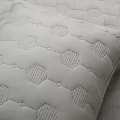 Discount Kirklands Home Hexagon Honeycomb 3-pc. Full/Queen Quilt Set Gray