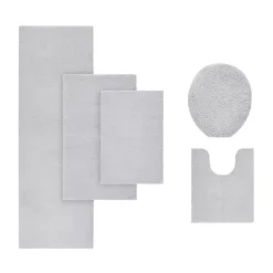 Sale Kirklands Home High Pile Marshmallow Bath Mat, 40 in. Gray