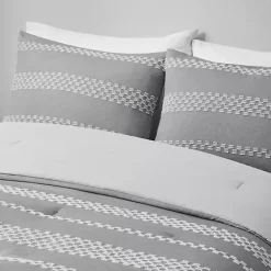 New Kirklands Home Jacquard 5-pc. Full/Queen Comforter Set Gray