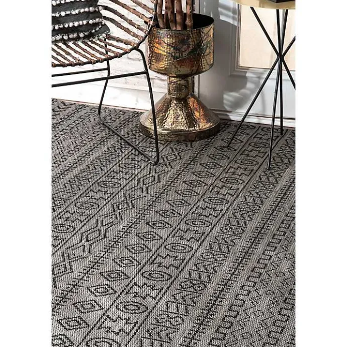Sale Kirklands Home Jamie Outdoor Area Rug, 6x9 Gray