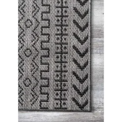 Sale Kirklands Home Jamie Outdoor Area Rug, 6x9 Gray