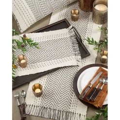 Clearance Kirklands Home Kantha Stitch Placemats, Set of 4 Gray