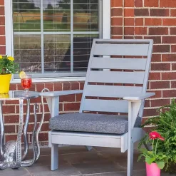 Online Kirklands Home Lanier Chair with Cushion Gray