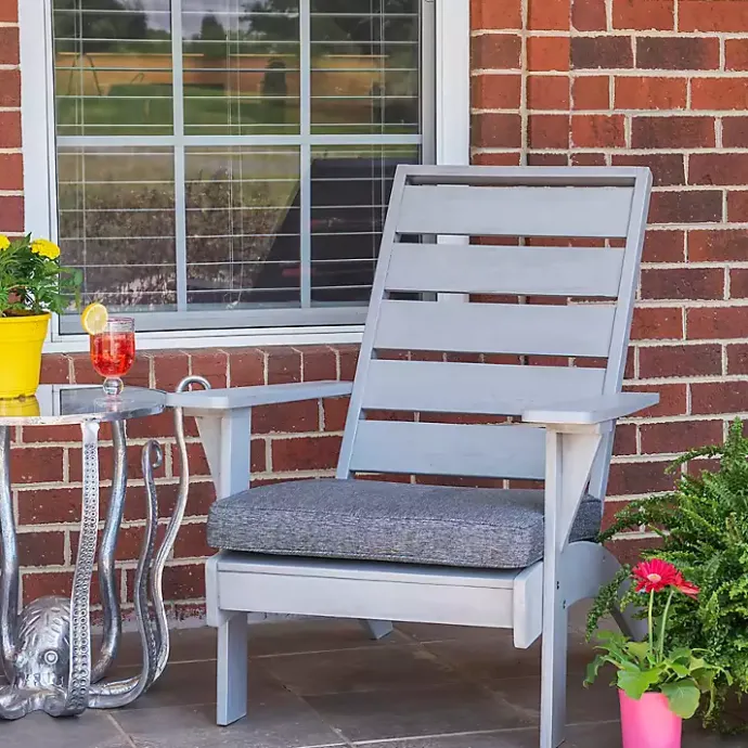 Online Kirklands Home Lanier Chair with Cushion Gray