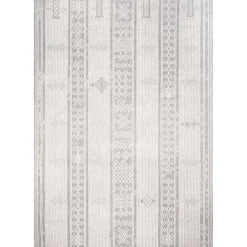 Best Kirklands Home Gray Lee Global Stripes Outdoor Area Rug, 5x8