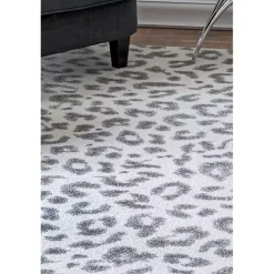 Best Kirklands Home Leopard Print Area Rug, 5x7 Gray